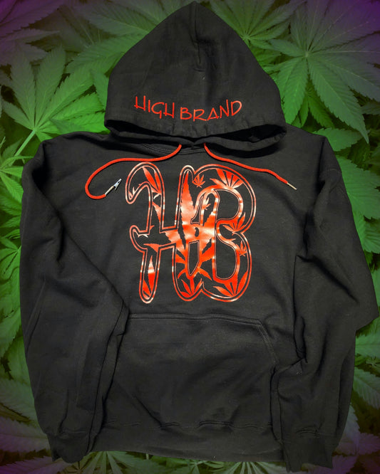 Red Leaf Red String Single Roach Clip Hoodie