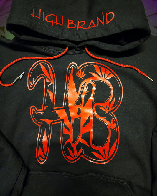 Red Leaf Red String Single Roach Clip Hoodie